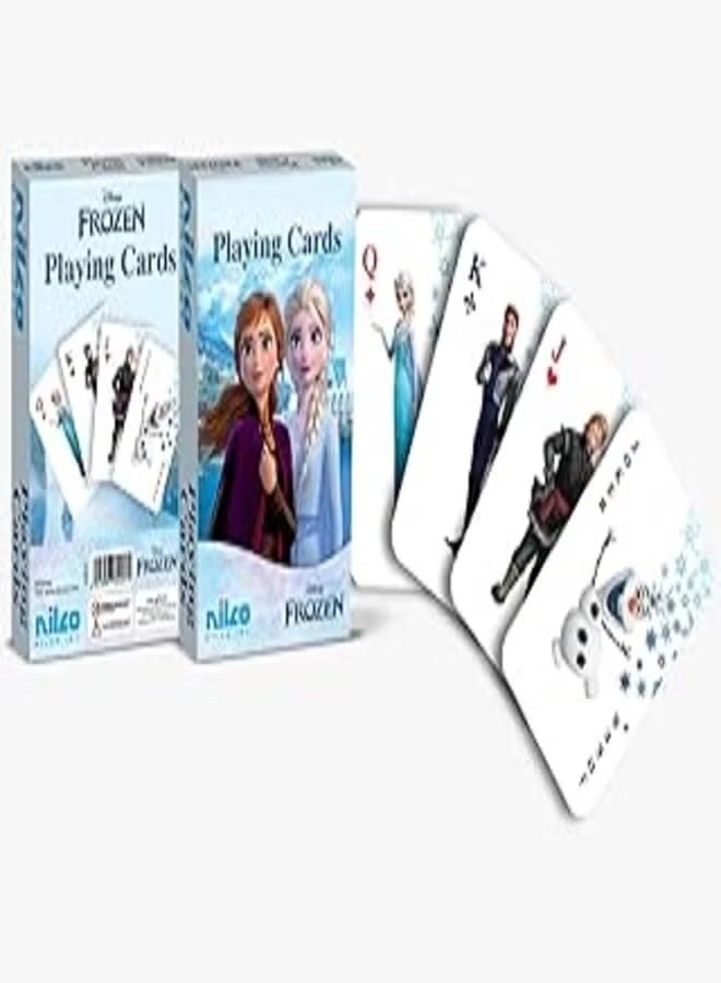 NILCO Disney Frozen Playing Cards: Anna and Elsa Standard 52-Card Deck for Kids and Families