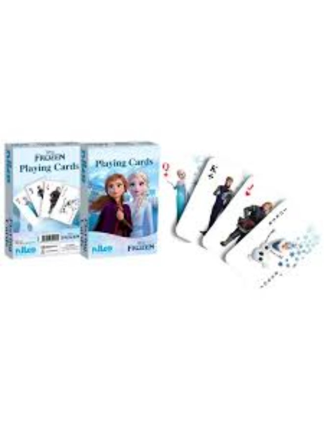 NILCO Disney Frozen Playing Cards: Anna and Elsa Standard 52-Card Deck for Kids and Families - Image 3