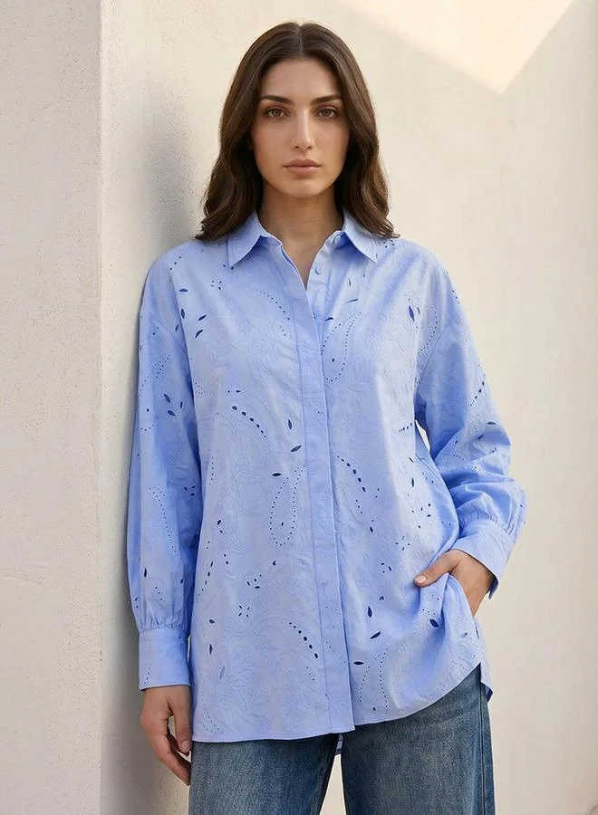 Iconic  Iconic Cotton Shirt Cutwork for Women | Best Price UAE