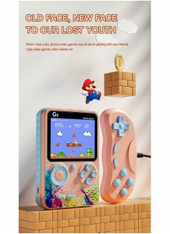 KASTWAVE G5 Retro 3 inch Handheld Game Console Built-in 500 Classical FC Games Support for Connecting TV & Two Players (Blue)  - Image 4