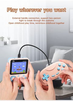 KASTWAVE G5 Retro 3 inch Handheld Game Console Built-in 500 Classical FC Games Support for Connecting TV & Two Players (Blue)  - Image 3