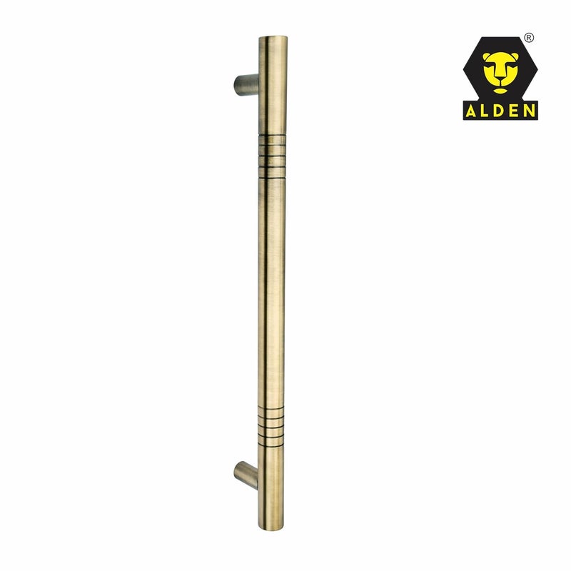 ALDEN 18 inch Main Door Handle/Handle for Glass and Wooden Door/Pull and Push Stainless Steel Door Handle (Brass Antique) (Pack of 1) - Image 5