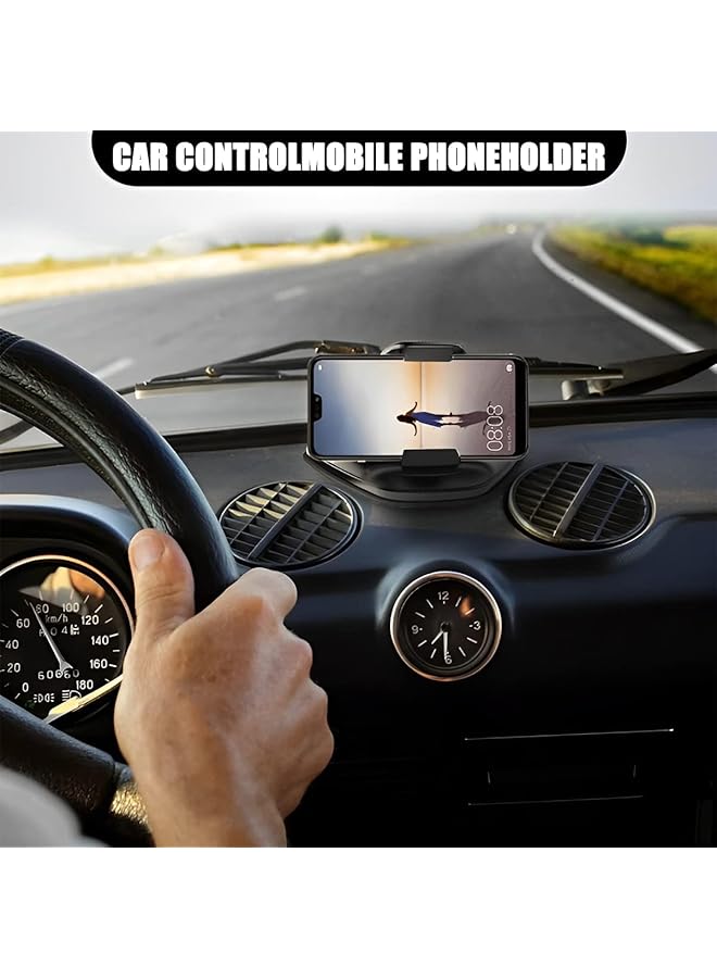 KASTWAVE Phone Holder For Car, Super Stable Cell Phone Stand, Center Console Hands-Free Clip Mount For Cellphone, Universal Auto Accessories Compatible With All Phone Android Smartphone - Image 2