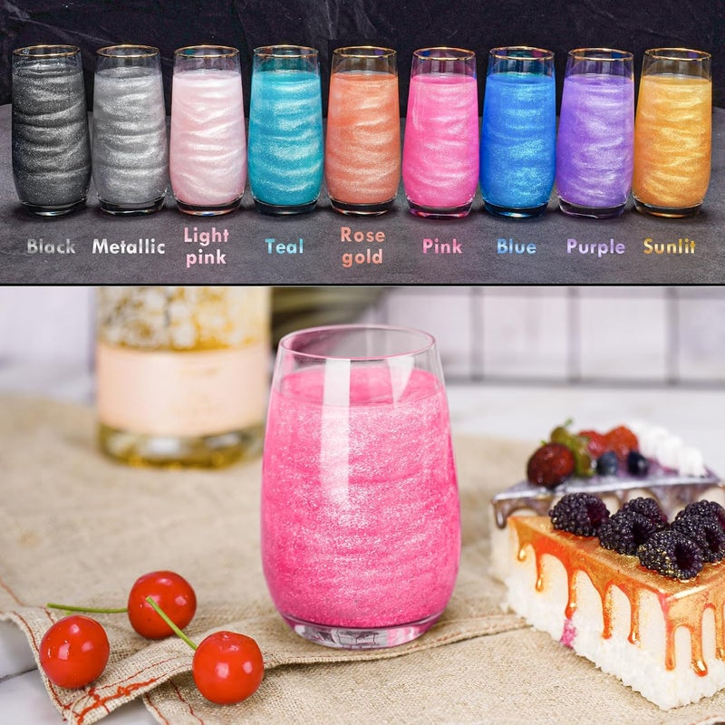 NiHome Edible Luster Dust Glitter Powder - Pink, 5g Food-Grade Decorative Sprinkle for Drinks, Cakes, and Desserts - Image 3