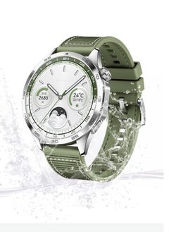 Digipace Smart Watch Band Compatible with Huawei Watch Gt4 46mm 22mm Replacement Silicone Nylon Strap Adjustable Green  - Image 2