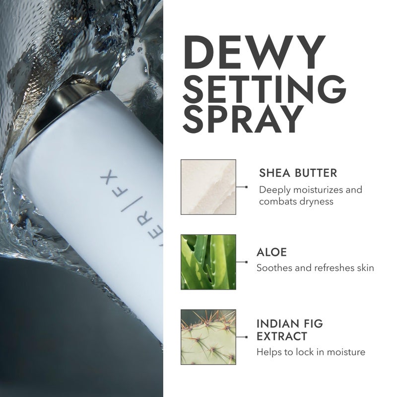 COVER FX COVER FX Dewy Finish Setting Spray - Makeup Finishing Spray - Shea Butter & Aloe - 4 Fl Oz (Packaging May Vary)  - Image 3