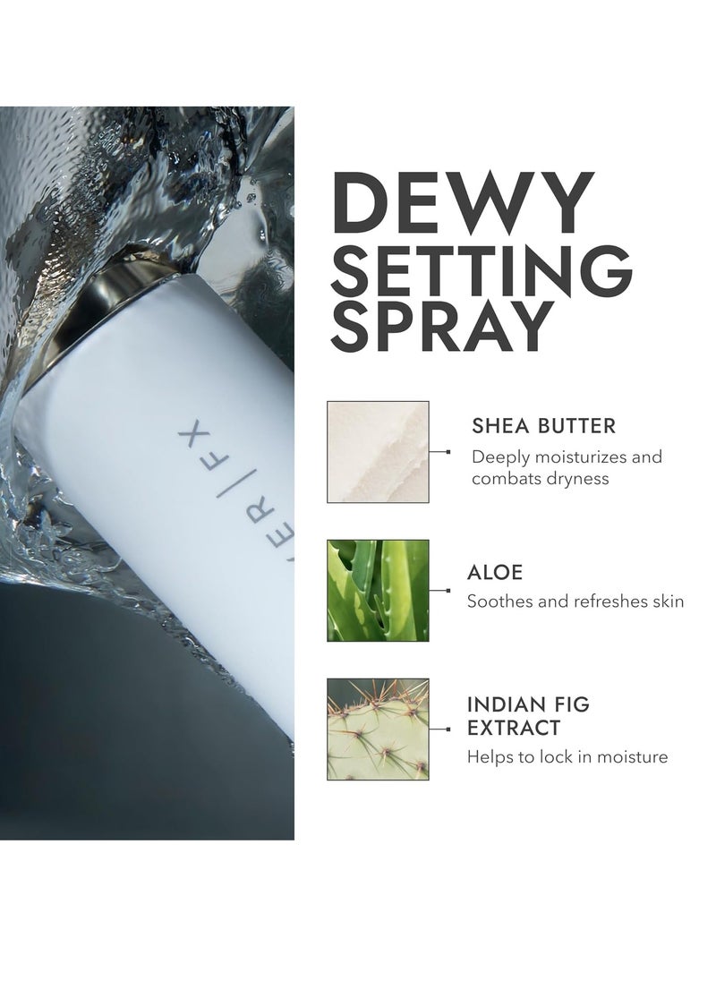 COVER FX - COVER FX Dewy Finish Setting Spray - Makeup Finishing Spray - Shea Butter & Aloe - 4 Fl Oz - Image 1