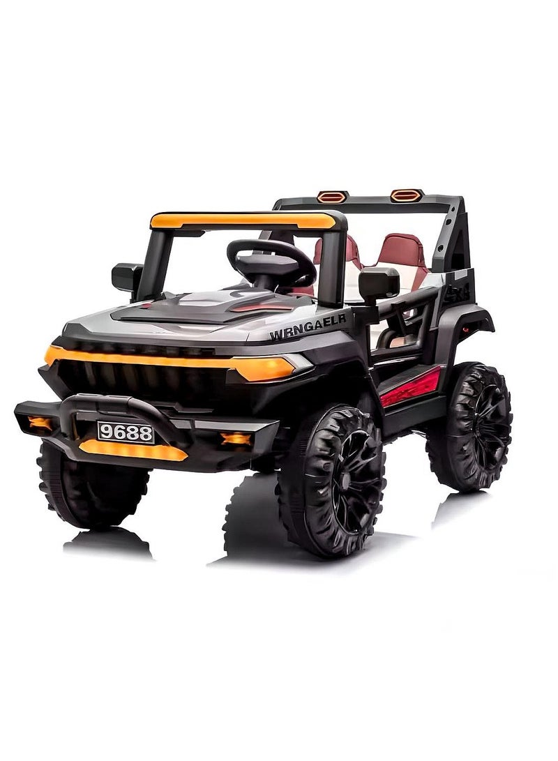 Cute ninos Electric kids car 4 motors 12 volts - openable doors - special lights - rocking mode - USB and AUX music - remote control 