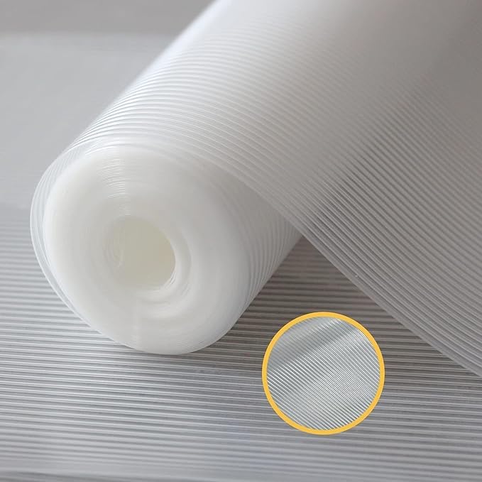 ElastPro EVA Food Grade Washable Anti Slip Mat/Sheet for Fridge, Shelf Liner, Table, Kitchen Drawer mat (Line Clear, 10 Meter) - Image 1