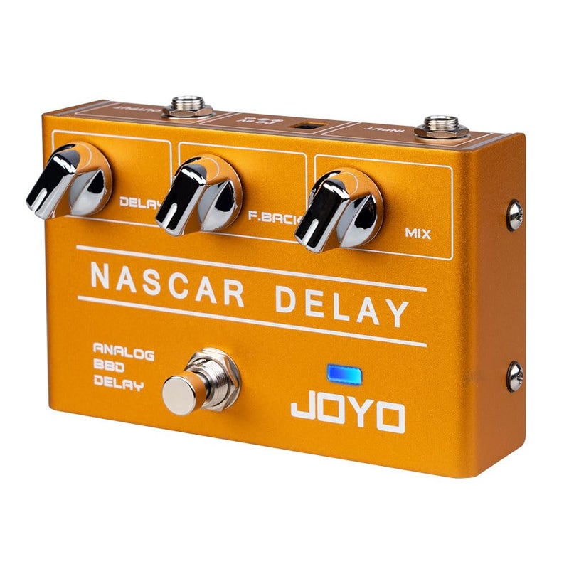 JOYO Analog Delay Effect Pedal R Series Vintage Warm Natural Sound for Sentimental Electric Guitar Solo (Nasscar R-10)