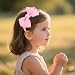 7Rainbows Fashion Cute Rose Pink Bow Headband for Girls Toddlers. - Image 3