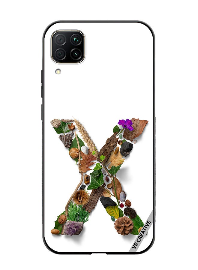 VR CREATIVE Protective Case Cover For Huawei Nova 7i/P40 Lite Alphabet X Design Multicolour - Image 1