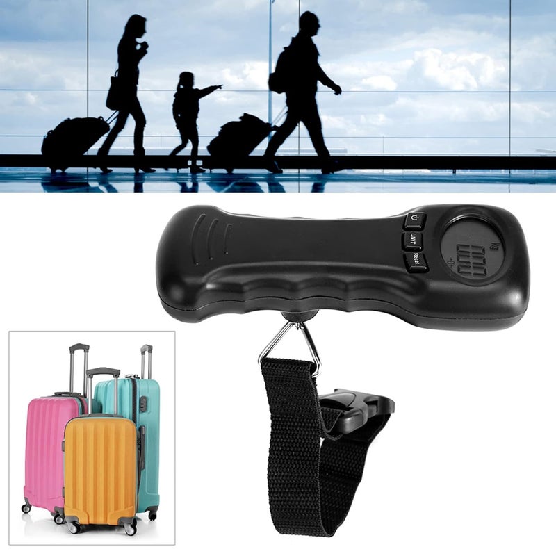 Akozon Long term storage compatible Luggage Scales,Ocs‑8 50kg/110lb Portable Digital Luggage Scale Travel Hanging Luggage Scale Electronic Weight with LCD Digital Display Global standard quality - Image 2