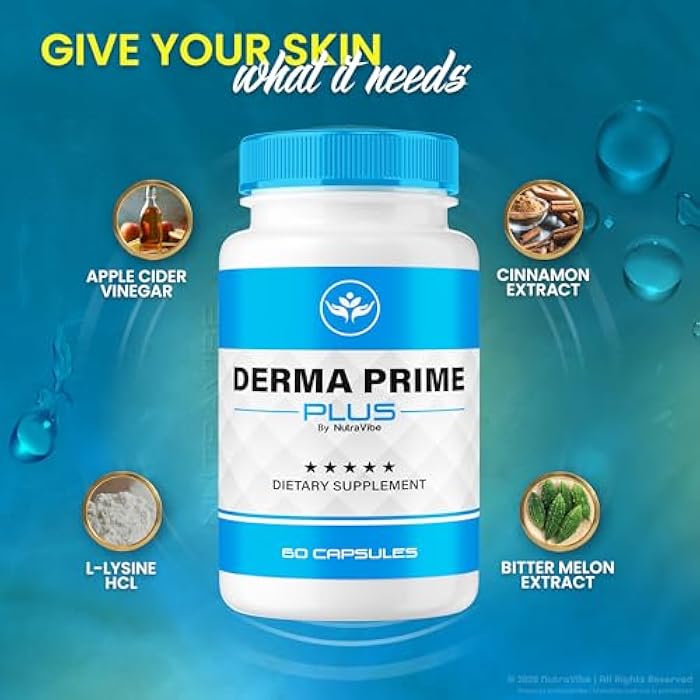 NutraRize Derma Prime Plus Pills – Daily Clear Face & Skin Balancing Formula with a Clean, Natural Formula to Support Hydration, Smooth Texture & a Healthy, Radiant-Looking Skin (60 Capsules) - Image 5