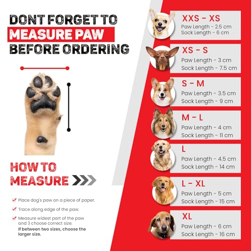 Trixie Non-Slip Socks for Dogs – Anti-Slip Paw Protector Socks for Cold Floors & Wound Protection – 1 X Set of 2 Soft Grip Socks (S-M, Grey, Color May Vary) - Image 2