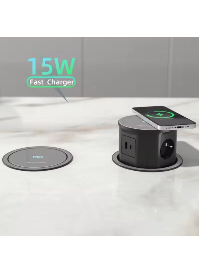 ebarza - Tempered Glass Pop Up Socket Jxb-015B - Image 1