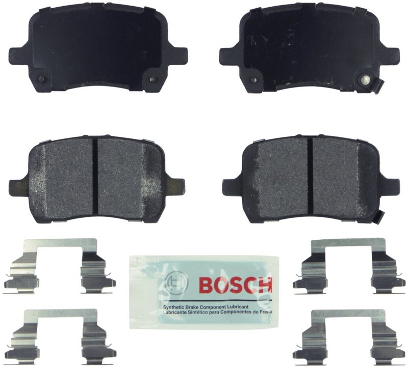 BOSCH BE1028H Blue Ceramic Disc Brake Pad Set With Hardware - Compatible With Select Chevrolet Cobalt, HHR, Malibu; Pontiac G5, G6, Pursuit, Solstice; Saturn Ion, Sky; FRONT - Image 2