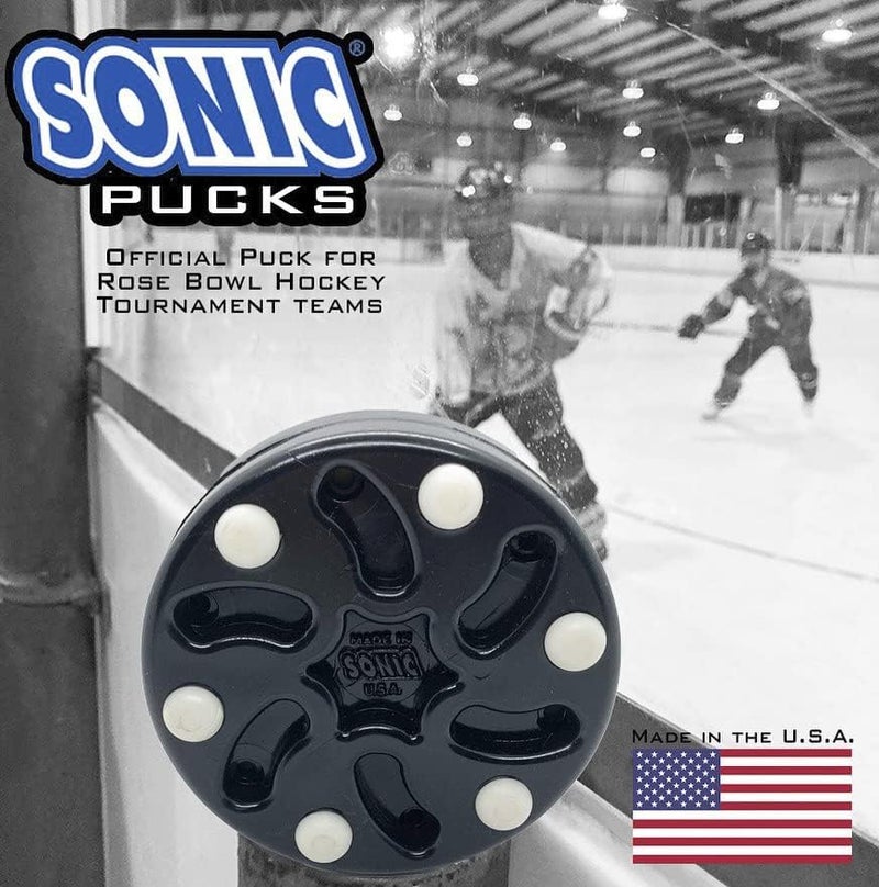 SONIC Roller Hockey Puck, Official Game Puck, Low Bounce, Glides Fast and Flat, Assorted Colors, Made in USA - Image 3