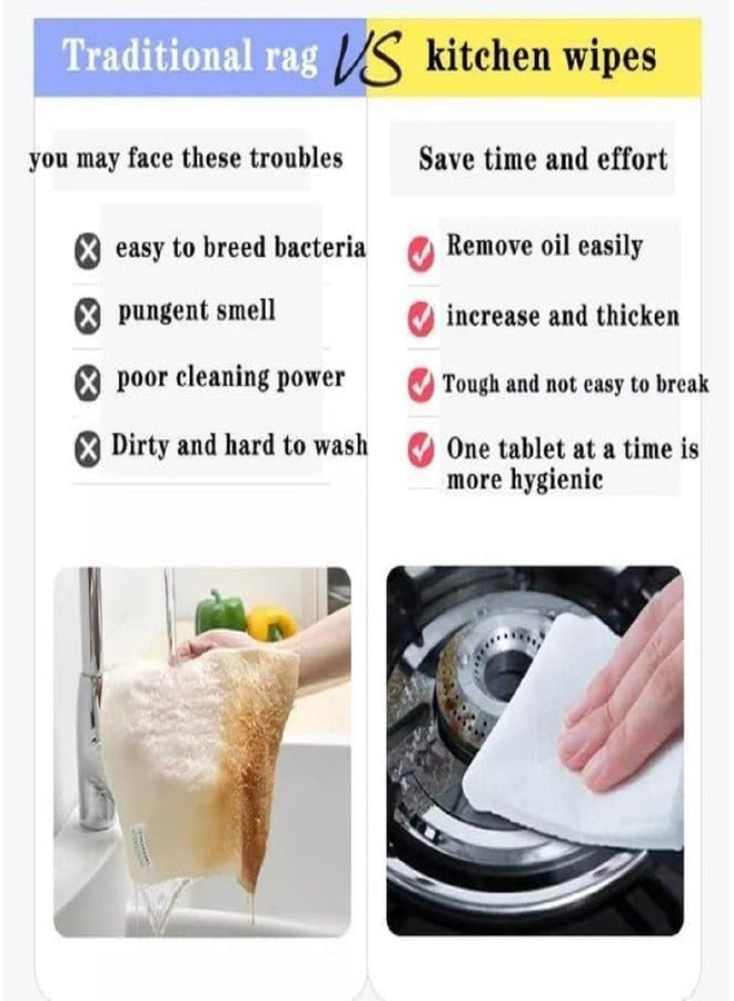 SUBDIAL Versatile Cleaning Wet Wipes 80PCS | For Kitchen Surfaces, Car Leather, & Gentle Makeup Removal |All-Purpose Wet Wipes | Grease-Fighting Kitchen, Leather Care Cleaner (Kitchen Wipes) - Image 2