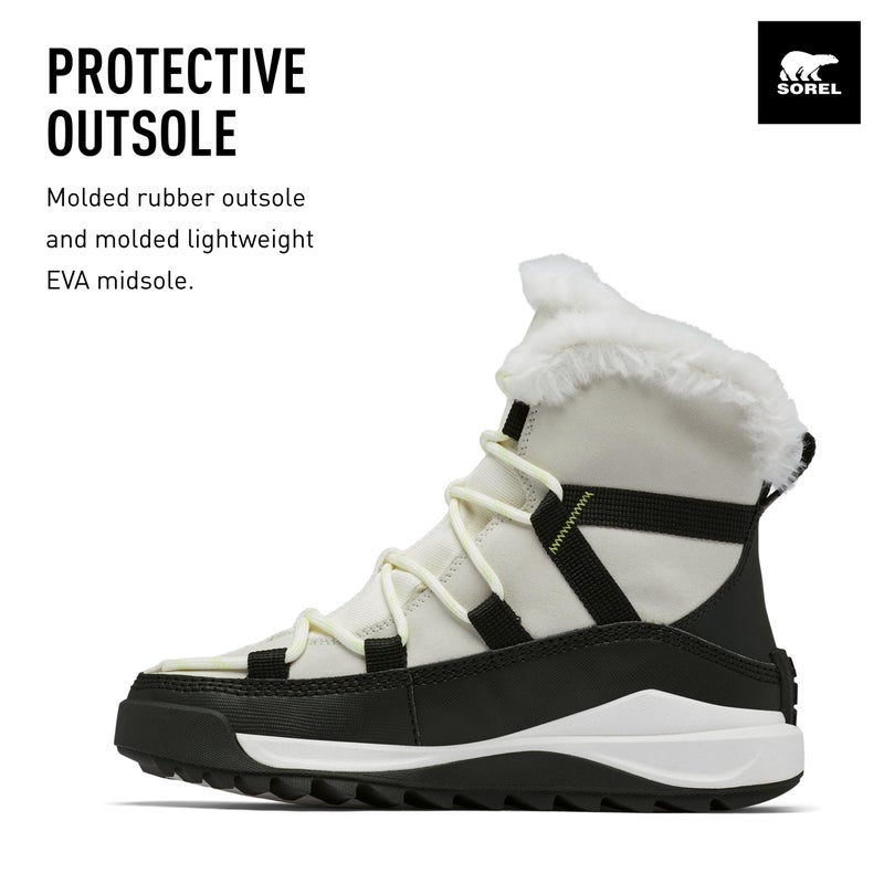 SOREL Women's ONA RMX Glacy Plus Waterproof Boot - Sea Salt, Black - 8 - Image 3