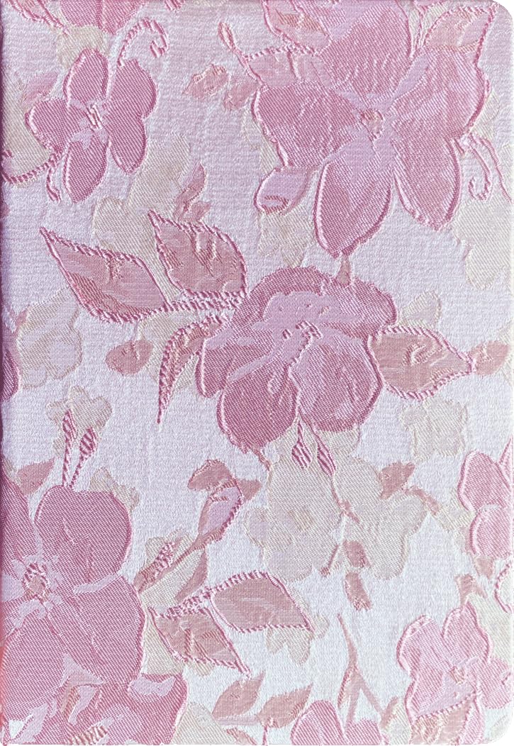 ipoul Pink Notebook, A5, Ruled Journal, Hardcover, Lay-flat, Embroidered Flower Journal, Beautiful Journal, Cute Notebooks for Women, Gift for Her, Writing Journal, Gratitude Journal, Peach Blossom - Image 1
