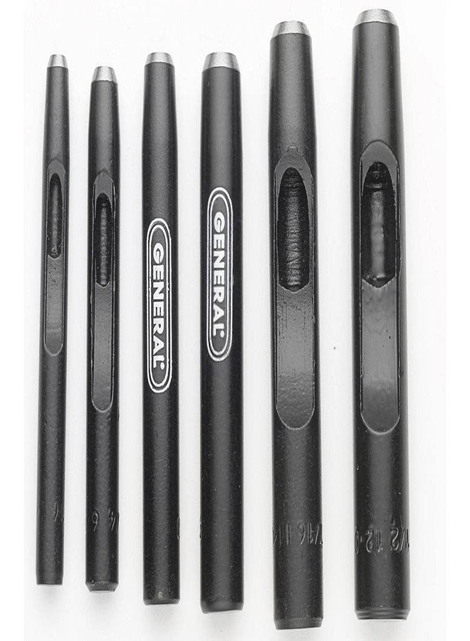 جينيرال تولز طقم ثقب فولاذي مجوف من General Tools رقم 1280ST، مجموعة من 6 قطع - 3/16 بوصة إلى 1/2 بوصة - Image 3