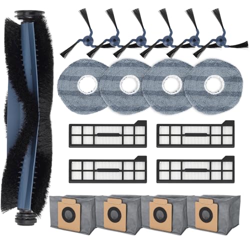 Feilifan 20 PCS Accessories for Eufy X10 Pro Omni Robot Vacuum, Replacement Parts Main Brush, Side Brush, Washable Filter, Mop Cloths, Dust Bag - Image 1