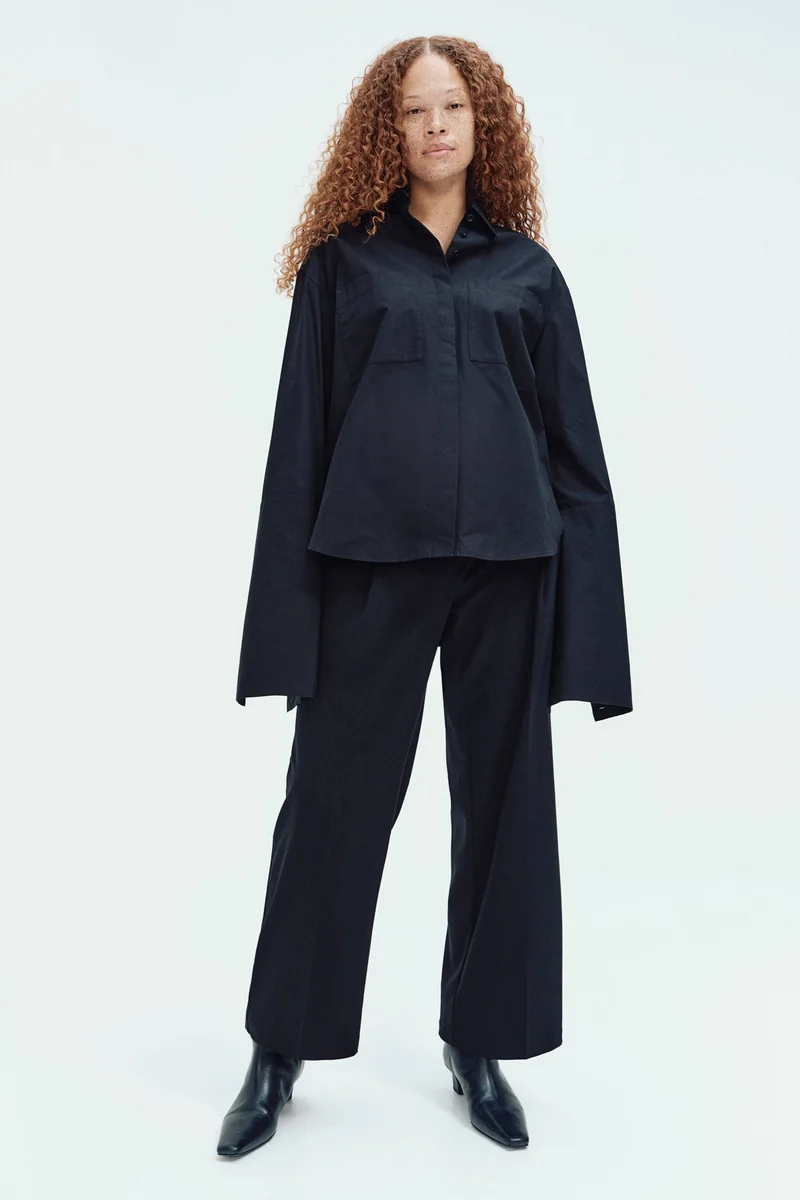 H&M MAMA Wide tailored trousers