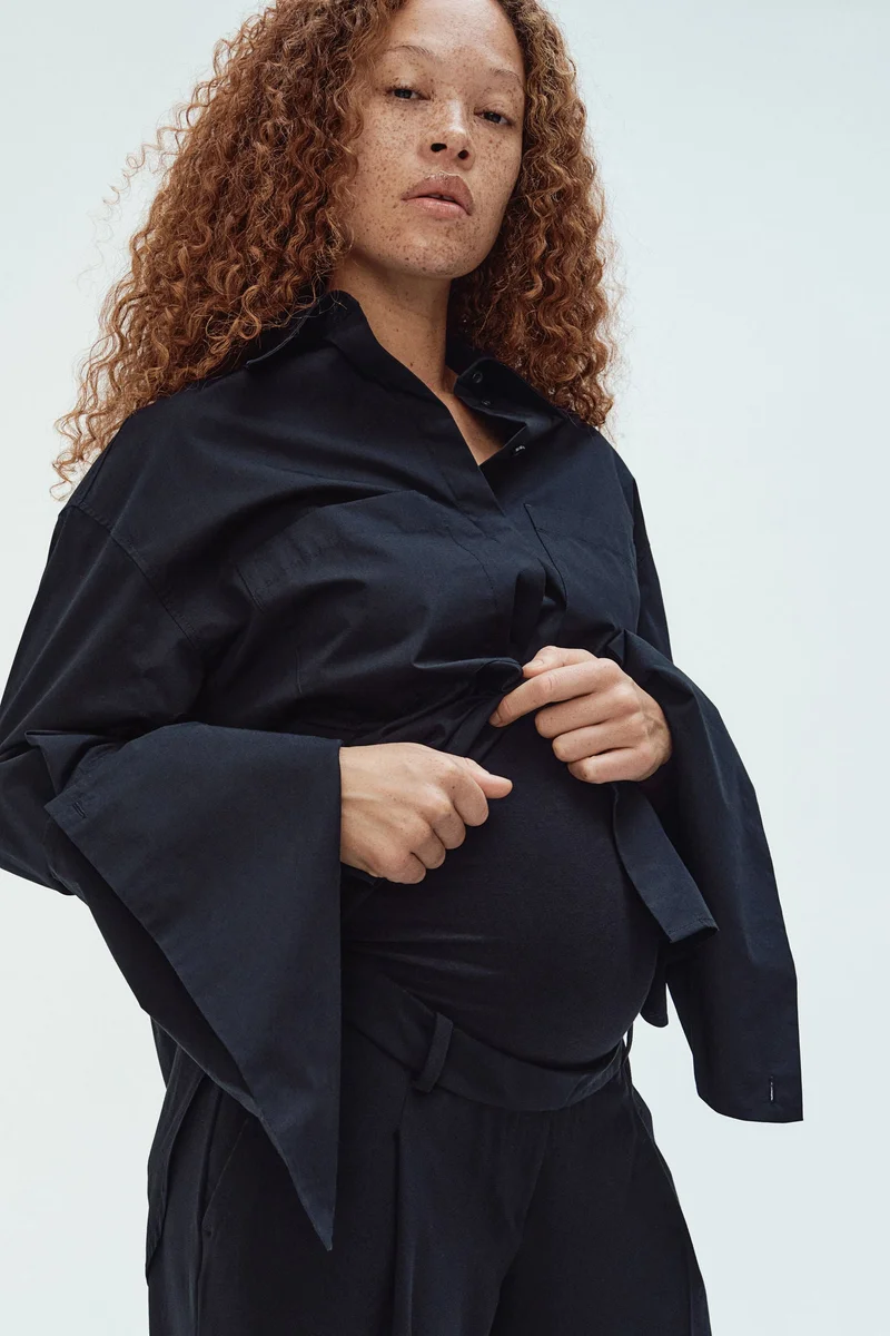 H&M MAMA Wide tailored trousers