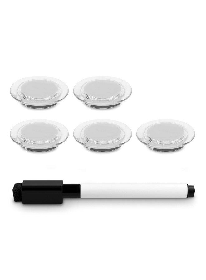 Navaris Magnetic Dry Erase Board - 16 X 24 Inches Decorative White Board For Wall With Design, Includes 5 Magnets And Marker - Wooden Planks - Image 3