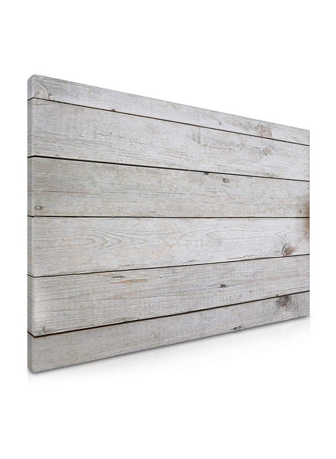 Navaris Magnetic Dry Erase Board - 16 X 24 Inches Decorative White Board For Wall With Design, Includes 5 Magnets And Marker - Wooden Planks - Image 1