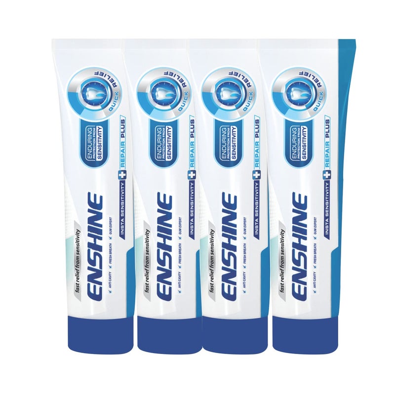 Enshine Sensitive Toothpaste Pack of 4(60g Each) Anti Cavity, Fresh Breath & Gum Expert Tooth Paste For Fast Relief From Sensitivity - Image 1