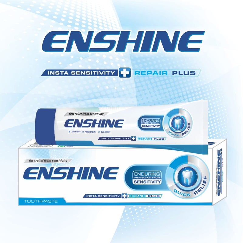 Enshine Sensitive Toothpaste Pack of 4(60g Each) Anti Cavity, Fresh Breath & Gum Expert Tooth Paste For Fast Relief From Sensitivity - Image 2