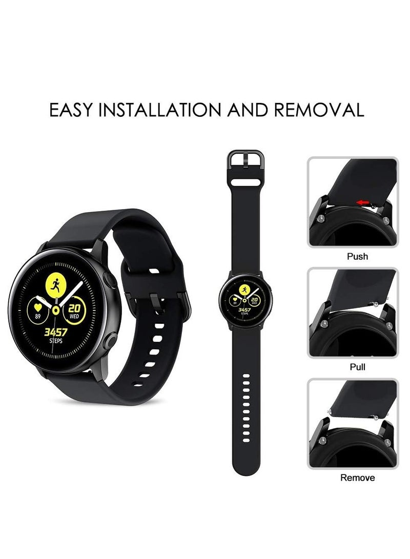 Silicone Buckle Band 22MM Strap For Samsung Galaxy Watch3 45mm/Galaxy 46mm/Gear S3/Huawei Watch 3/4/GT3 46MM/GT4 46MM/GT2E/GT2 Pro/GT GT2 46MM/Honor Magic Watch2 46mm/Amazfit GTR 2/2e/3/4 - Image 3