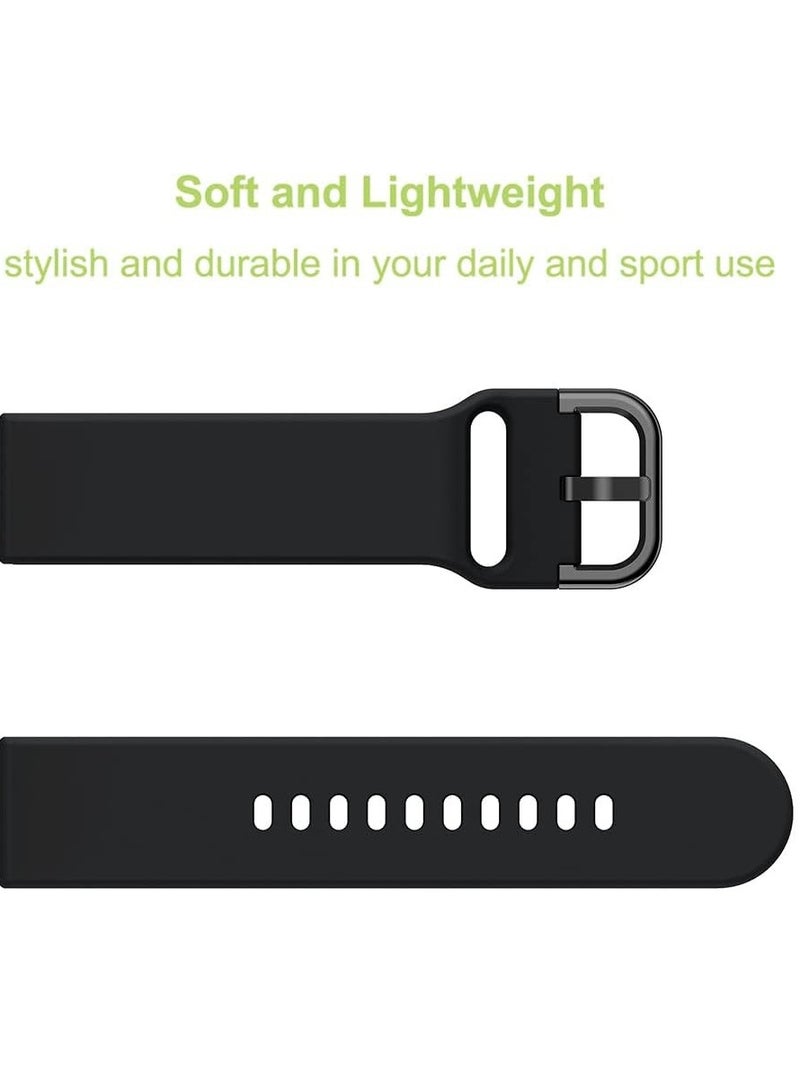 Silicone Buckle Band 22MM Strap For Samsung Galaxy Watch3 45mm/Galaxy 46mm/Gear S3/Huawei Watch 3/4/GT3 46MM/GT4 46MM/GT2E/GT2 Pro/GT GT2 46MM/Honor Magic Watch2 46mm/Amazfit GTR 2/2e/3/4 - Image 4