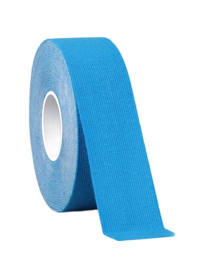 Miloch Miluqi Non-Slip Sports Tape, Kettlebell Bar, Anti-Slip Soft Sweat-Absorbing Wrap, Home Fitness Equipment, Anti-Friction Hand Protection, 2.5 Cm Wide * 5 Meters Long [2 Rolls] - Light Blue - Image 1