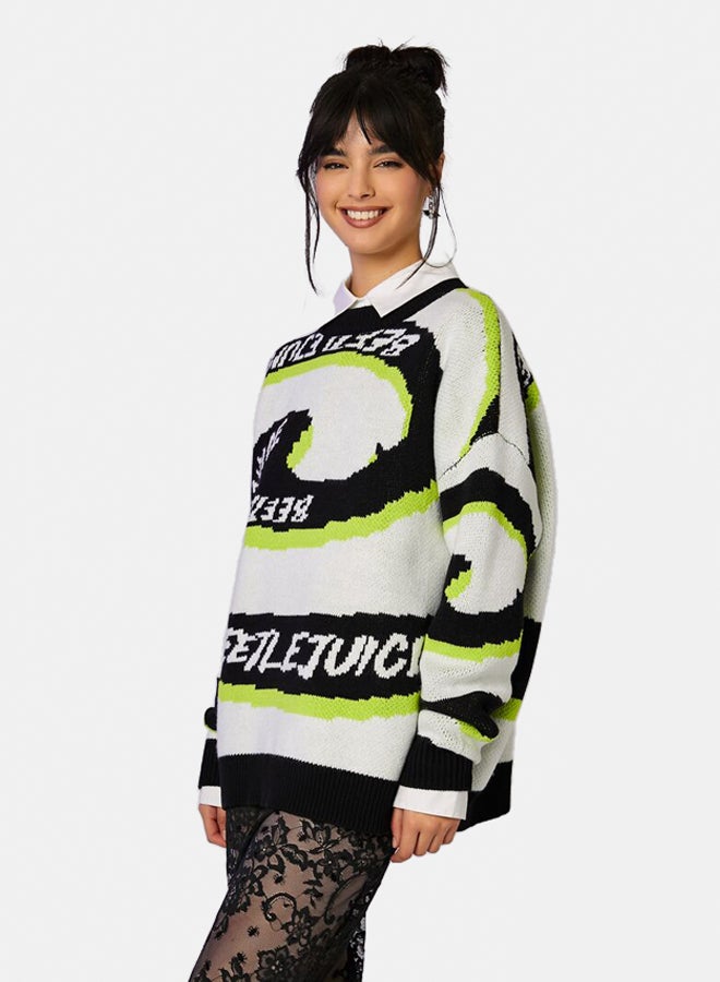 FOREVER 21 Beetlejuice Beetlejuice Spiral Sweater  - Image 2
