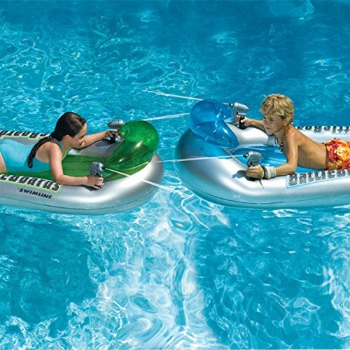 Swimline Battleboards Squirter Set Swimming Pool Floating Game 2 Pack - Image 5