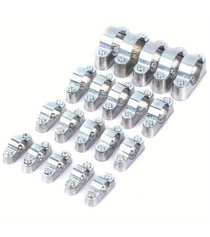 5 Pcs 16mm Pipe Clamp With Screw Wall Mount For Card Saddle Line Clip - Image 2