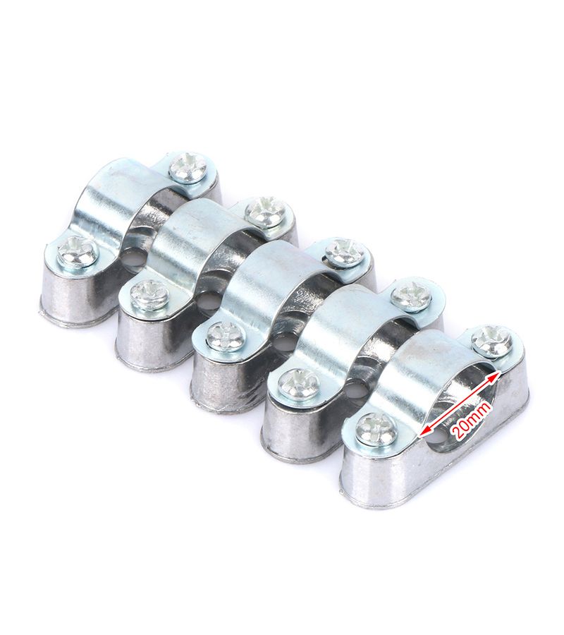 5 Pcs 16mm Pipe Clamp With Screw Wall Mount For Card Saddle Line Clip - Image 5