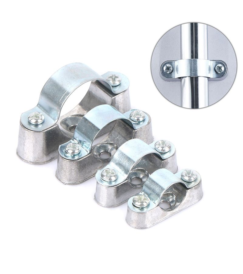 5 Pcs 16mm Pipe Clamp With Screw Wall Mount For Card Saddle Line Clip - Image 1