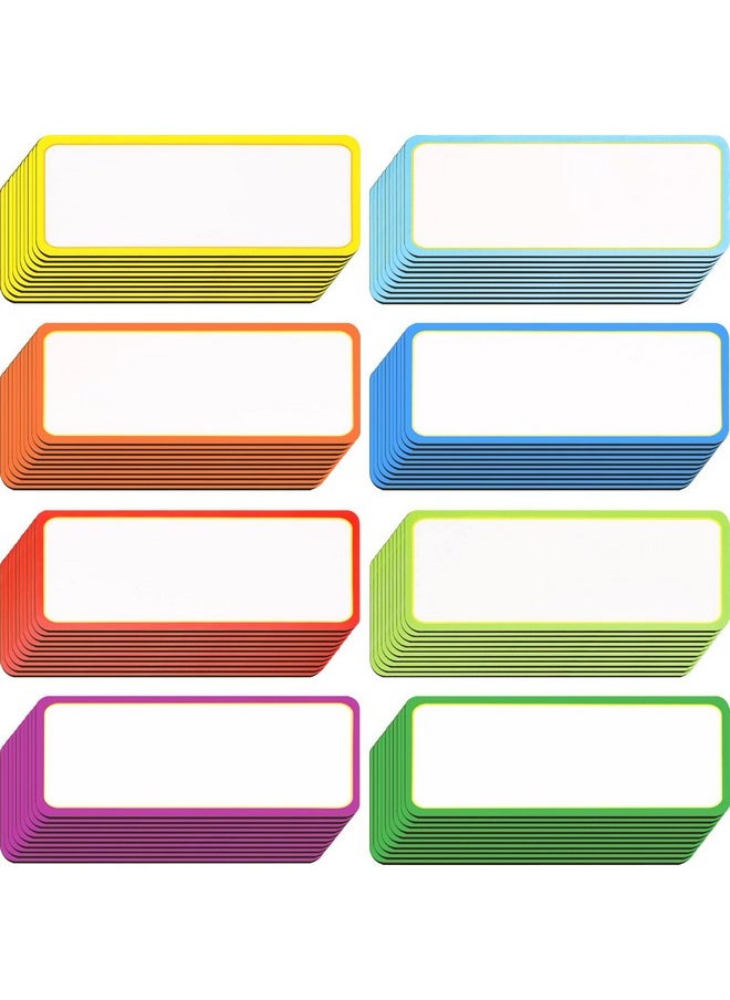 Leinuosen Leinuosen Magnetic Dry Erase Labels 3.2 x 1.2 Name Plate Tags Flexible Reusable Magnetic Label Stickers for Classroom Office Home Whiteboards Refrigerator Locker Shelf Crafts(80 Pieces)  - Image 1