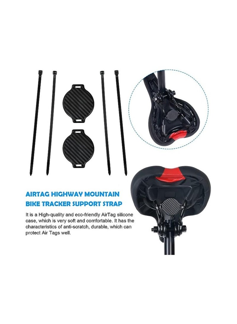 Generic Airtag Bicycle Mount, Airtag Bike Mount Holder, Water Resistant Anti-Shake Bike Mount Holder, Hidden Under Seat Cases Protectors for Airtags Easy Attach Road Mountain Bicycle Fits Any MTB, E-Bike - Image 2