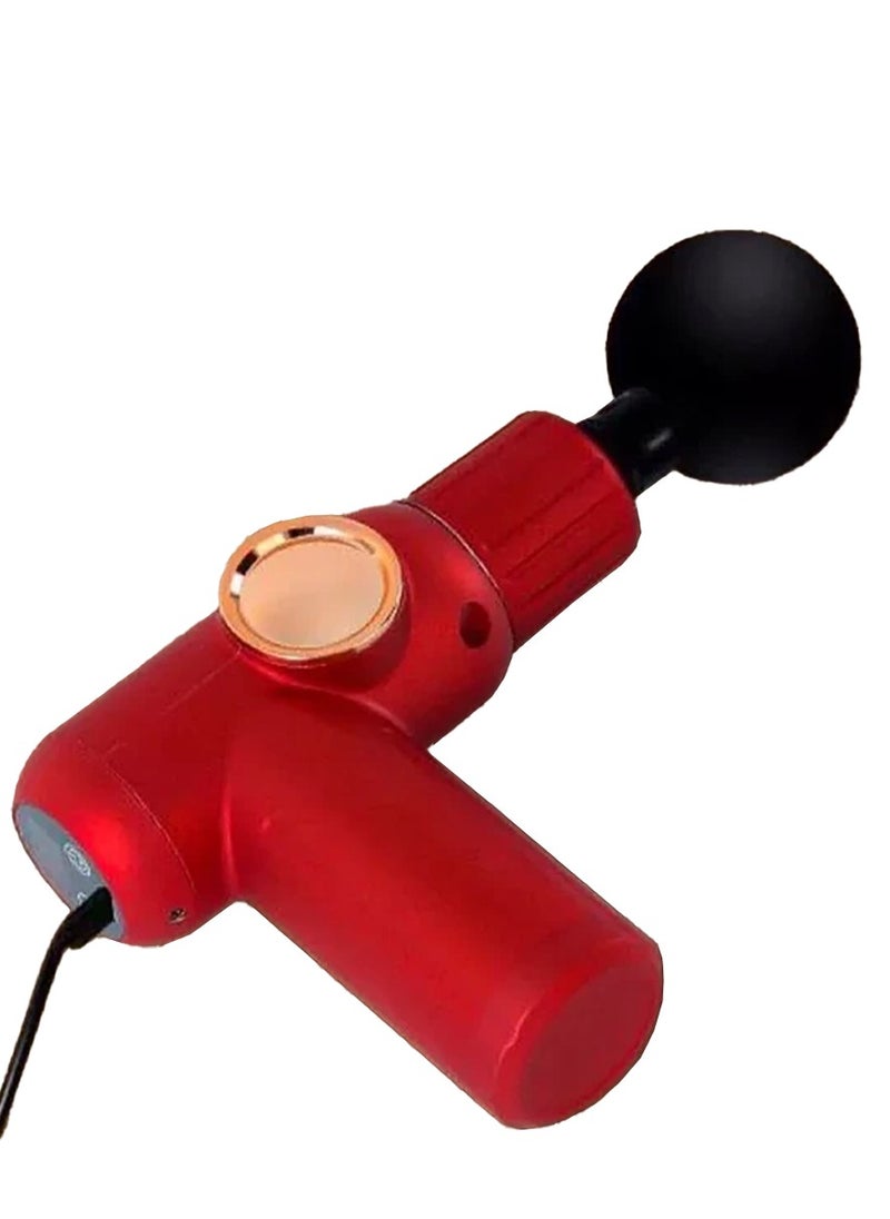 Generic - Smart Fascia Massager , 4 Massage Head , 6 Stage Vibration Speed Regulation , Single Key Press Switch , USB Charging Type-C , 20W - Red - Image 1