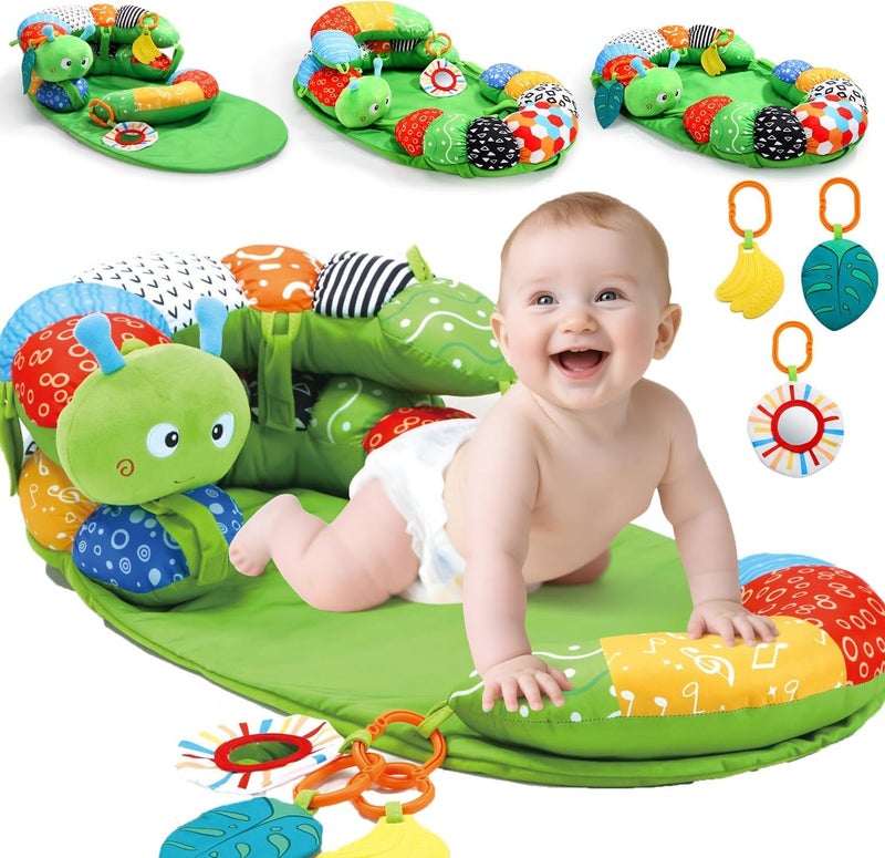 2-in-1 Tummy Time Mat and Seated Support Pillow for Babies - Image 1