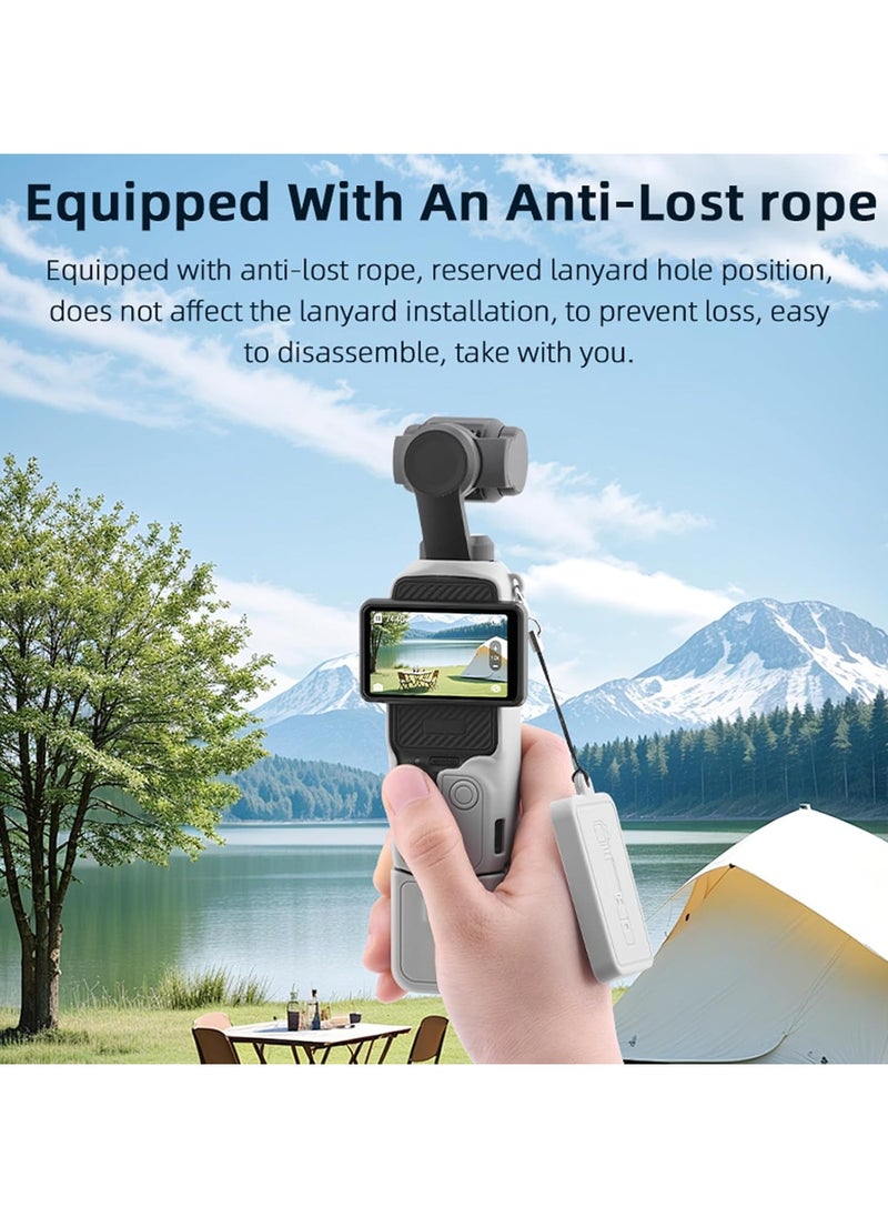 Generic - Case for DJI OSMO Pocket 3 Silicone Protective Cover Anti-Scratch Lens Cap Protector for Pocket3 Case Camera Shell Accessories (Gray) - Image 1