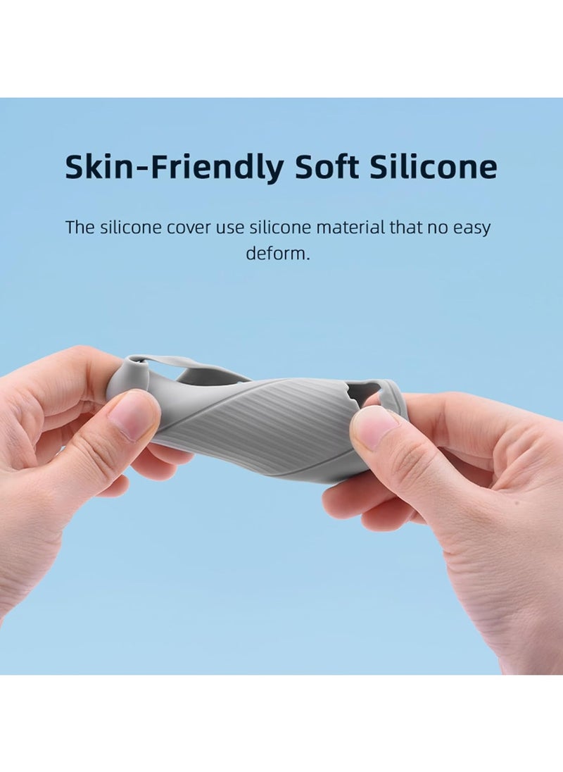 Generic - Case for DJI OSMO Pocket 3 Silicone Protective Cover Anti-Scratch Lens Cap Protector for Pocket3 Case Camera Shell Accessories (Gray) - Image 1