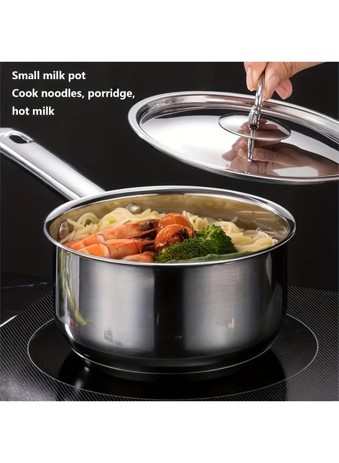 15pcs Stainless Steel Cookware Set,Professional Quality Household And Commercial Kitchen Cookware, Kitchen Cookware Set And Utensils,Dishwasher Safe, Essential For Holiday Cooking - Image 2