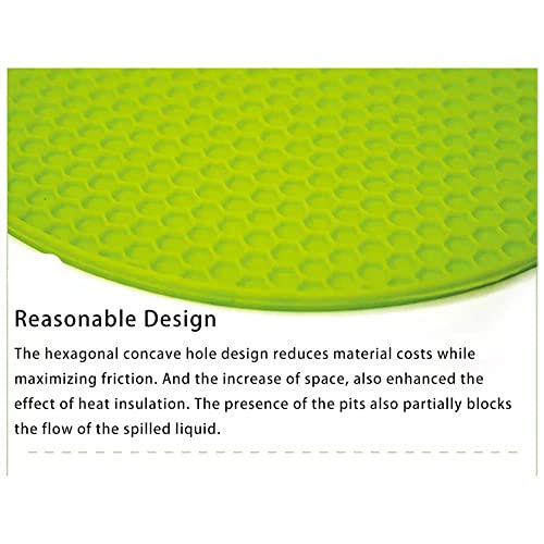 Ramkuwar Silicone Trivets Mats Hot Dishes and Hot Pots Holders for Countertops, Tables, Spoon Rest Heart Shape Kitchen Mats (Multi, Pack of 4) - Image 5
