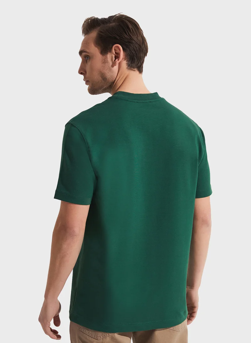 جون Printed Crew Neck T-Shirt
